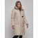 Coat insulated winter female, size 50, beige color