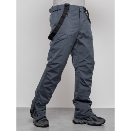 Semi-combinezone ski insulated male winter, size 48, dark gray color-10