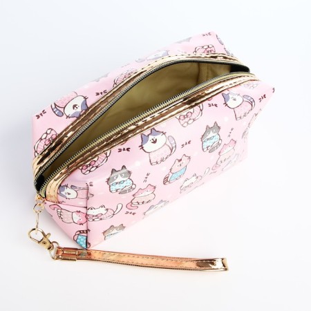 Lightning cosmetic bag, pink color-2