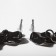 Earrings Metal "Atmosphere" drop, color gray