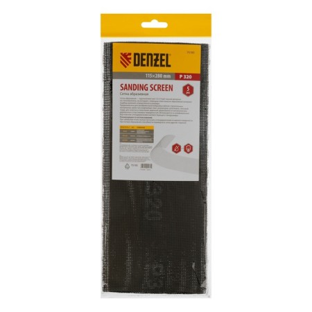 Abrasive grid Denzel 75185, P 320, 115 x 280 mm, 5 pcs.-2