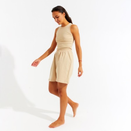T-shirt female minku: Home Collection Beige Color, Rr. 42-3