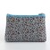 Simple cosmetic bag Leo, 20*3*12, lightning department, lining, blue