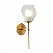 Wall lamp EVOLUCE. Sle205201-01. Terramo. 1x60 watts, E27, 15x41 cm, brass color