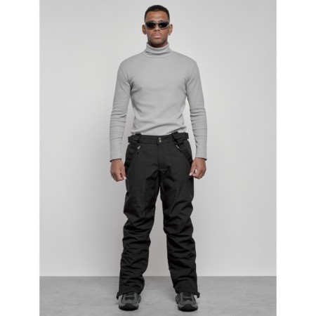 Semi -combinezone ski insulated male winter, size 56, black color-4