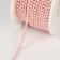A chain with pearls, metal, plastic, 2 mm, SS6, 9 ± 1 m, pale pink color