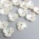 Beads for creativity Plastic "Busin hat" set 25 pcs Pearl mother -of -pearl 1x1 cm