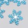 Foamir's blank "Snowflakes" 5.5 cm, set 6 pcs, blue with white