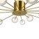 Freya FR5242CL-16BS1 Celebrity, 865x865x113 mm ceiling lamp, G4, 16x3W, brass color