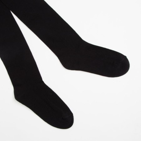Female tights with a terry follow, the color is black, height 164, size 23-25-2