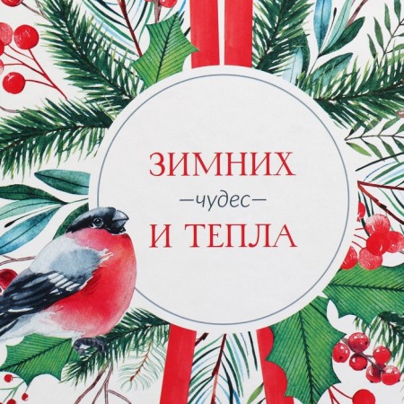 Gift Box "Winter Miracles", 26.2 x 26.2 x 14 cm, New Year-5