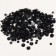 Rhinestones for decor, round, multi -size, black color