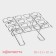 Ice Cream and Desserts Konfinetta, 28 × 21 × 10 cm, chrome color