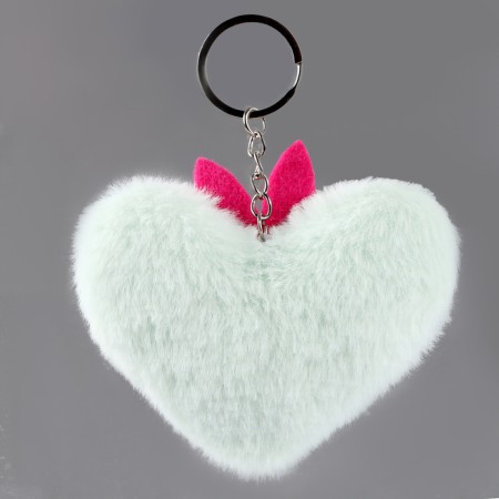 Trick "heart" with ears, 7 cm, blue color-3