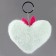 Trick "heart" with ears, 7 cm, blue color