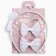 Gift set: hair rim 11 cm, hair clip 6.5 cm, 2 pcs, princesses