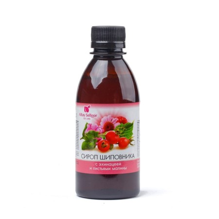 Altay Seligor Rosehip syrup with Echinacea and raspberry leaves from a cold, 250 ml