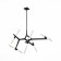 Ceiling Ceiling ST LUCE. SL947.402.10. Laconicita. 10x5 watts, G9, 4000k, 160x40x95 cm, black color