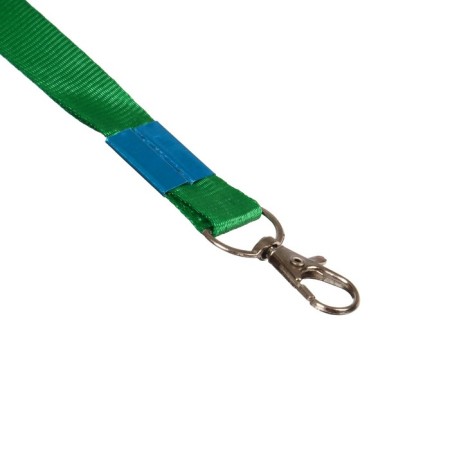 Baiga tape, 15 mm x 80 cm, with a metal carbine, green-2
