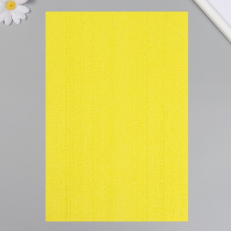 Foamiran terry "lemon" 2 mm (set of 5 sheets) A4 format format-3