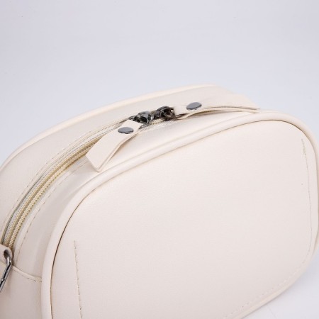 Cross-Bodi Bag on a zipper, beige color-3