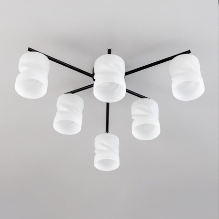 Citilux ceiling chandelier "NILS" CL132165, 6x60W, E27, Black Color Black-2