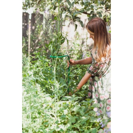 Builder for flowers, d = 20 cm, h = 120 cm, leg d = 1 cm, metal, green-3