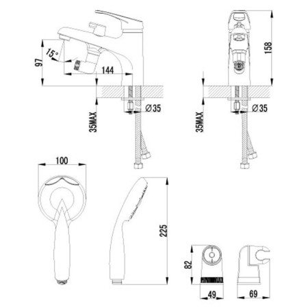 Lemark Omega LM3115C bathtub mixer on board-1