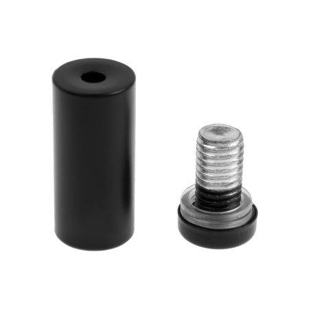 Remote holder for signs, 16x40 mm, black color, set 6 pcs.-1