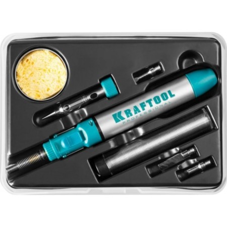 Gas soldering iron/halle/burner Kraftool Solderpro 70b, 1300 ° C, flame regulator, 4 nozzles-4