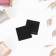 Clothing patch "Square", 2.6 × 2.6 cm, heat -mileyle, black color