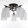 Economic Service Chandelier "Assante", 5x40W E27, Wenge 52x52x31 cm