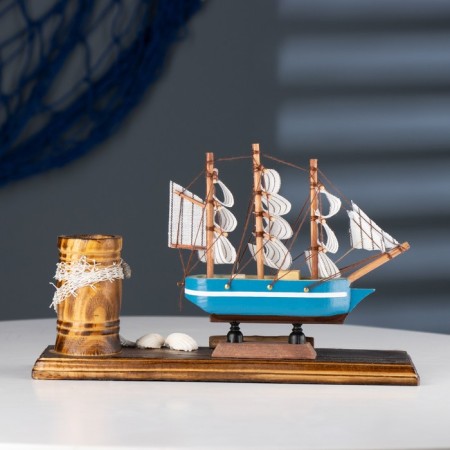 Set of desktop "ship" with a pencil 22*7*15cm-5