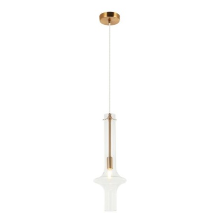 Suspension lamp GLASO 1XE14 40W, size 16x16x52.5-150 cm, bronze color