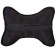 Car Bone pillow, on the headrest, SkyWay Expensiv Alcantara Black, Red line, S08003002