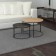 Tables Journal Loft DQ No. 1 Duae (set) D605 (475), H420 (320), eco/black marble, m/k black