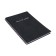 A4 notebook, 96 sheets on the crest of Escalada, integral cover of artificial leather, foil embossing, block 70 g/m2, black