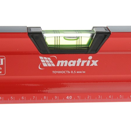 Matrix level, 80 cm, alumin., Milling mill., 3 eyes (1 mirrors.), 2 comp. pens, magnet-2