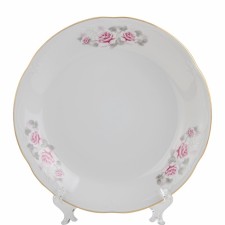 Dessert Cmielow Camellia “Pale Rose, Gold Gold”, D = 19 cm