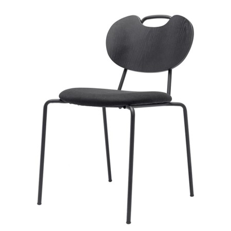 Hillen chair, 565 × 445 × 785 mm, black color-4