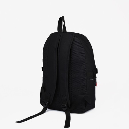 School backpack from lightning textiles, Fulldorn, 2 pockets, black color-1