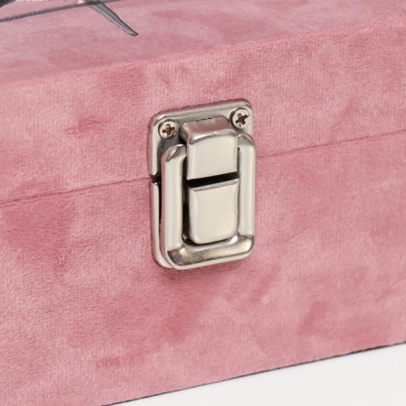 Casket tree "Pink flaming-color" velvet pink 10x16x16 cm-1