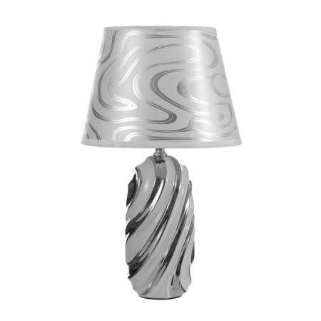 Dominica table lamp E14 40W white silver 22.5x22.5x40cm Risalux-5