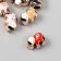 Beads for creativity plastic "Elephant Bright middle" mix set 10 pcs 1x1.4 cm