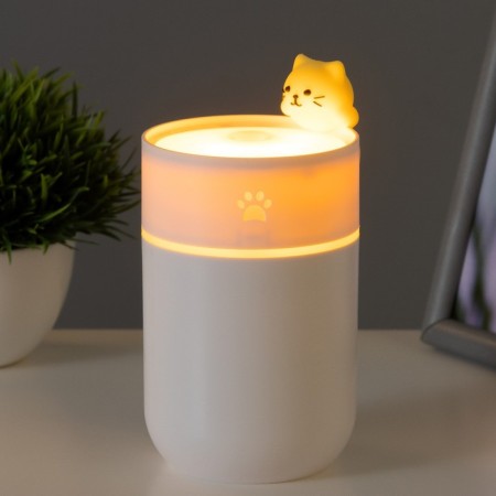 Night-wound “kitten” LED 2W USB 260ml white 7.5x7.5x12 cm Risalux-3