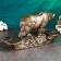 Stand for the bottle "Bear" 45x23x25cm, bronze