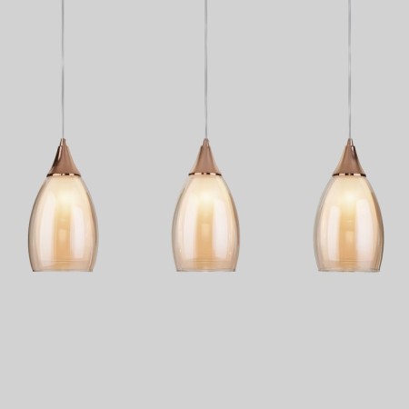Suspended lamp with glass ceiling Cosmic, 15W, E14, 62x12 cm