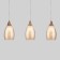Suspended lamp with glass ceiling Cosmic, 15W, E14, 62x12 cm