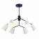 Ceiling EVOLUCE lamp. Sle155942-06. Mario. 6x40 watts, E14, 69x69x52 cm, black color