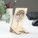 Stand for the phone "tree", 15x8 cm, linen, wood